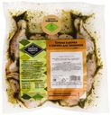 Тушка цыпленка-корнишона Ржевское Подворье Баттерфляй в чесночном соусе с травами охлажденная ~1 кг