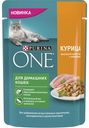 PURINA ONE® (ПУРИНА УАН) Корм консервированный полнорационный для домашних кошек, с курицей высокого качества и морковью, 75 гр