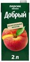 Нектар «Добрый» персик яблоко с мякотью, 2 л