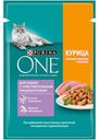 Корм Purina ONE для кошек с чувствительным пищеварением Курица Морковь 75г