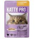 Корм Katty Pro с курицей в желе для кошек 75г