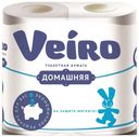 Туалетная бумага Veiro Домашняя 2 слоя 4 рулона