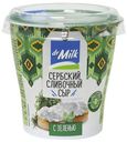 Сыр творожный Dr.Milk Сливочный с зеленью 55% 150 г