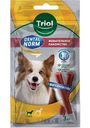 Лакомство для взрослых собак средних пород Triol Dental Norm Жевательные колбаски с витаминами, 75 г