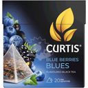 Чай Curtis Blue Berries blues чёрный чёрная смородина, ежевика, черника, василёк в пирамидках 20х1.8г