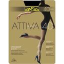Колготки женские Omsa Attiva цвет: nero/чёрный, 40 den, 5 р-р