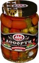Ассорти СКАТЕРТЬ-САМОБРАНКА корнишоны и черри, 680г