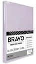 Простыня 1.5-спальная Bravo поплин цвет: серый, 150×215 см