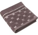 Полотенце махровое DM текстиль Cleanelly Верба хлопок цвет: кофейный/серебристый, 50×100 см