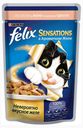 Корм для кошек Felix Sensation лосось в желе со вкусом трески, 85 г