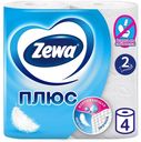 Туалетная бумага Zewa Плюс с перфорацией 2 слоя 4 шт
