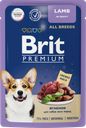 Корм консервированный для взрослых собак BRIT Premium Ягненок в соусе, 85г