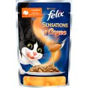 Корм для взрослых кошек Felix Sensations с индейкой в соусе со вкусом бекона 85 г