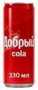 Напиток сильногазированный "Кола", Добрый, 0,33 л