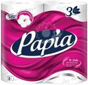 Туалетная бумага Papia белая 3 слоя, 4шт