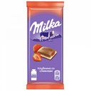 Шоколад молочный Milka Клубника со сливками, 90 г