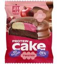 Десерт Fit Kit Твистед-Кейк со вкусом Ром-гранат протеиновый глазированный без сахара 50г
