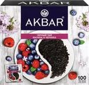 Чай черный AKBAR Малина и черника, 100пак