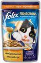 Корм для кошек Felix Sensation c индейкой в соусе с беконом, 85 г