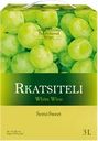 Вино TRADITIONAL WINE Ркацители сортовое белое полусладкое, 3л