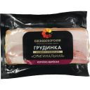 Мясной продукт из свинины копчено-вареный, охлажденный категории В. Грудинка "Оригинальная"