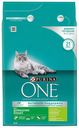 Сухой корм Purina One Indoor с индейкой и цельными злаками для домашних кошек 3 кг