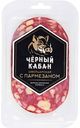 Колбаса варено-копченая Черный кабан Швейцарская с пармезаном, 85г