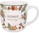 Кружка фарфоровая Lefard Winter Story Сказочного Нового года, 380 мл