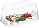 Масленка Bergamo с декором Игрушки, цвет прозрачный, 16х10х7см