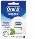 Зубная нить 
Oral-B Ssential Floss вощеная мятный вкус, 50м