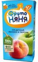 Сок ФрутоНяня Яблоко и Персик 5мес+ 200мл