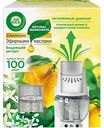 Диффузор аромамасел электрический Air Wick Бодрящий цитрус в комплекте со сменным флаконом, 19 мл