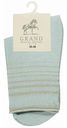 Носки женские Гранд цвет: голубой, резинка с люрексом, размер 23-25 (35-38)