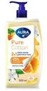 Крем-мыло Aura Pure Cotton Хлопок и мед 2в1 500мл