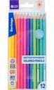 Карандаши цветные Berlingo Pastel Colors, шестигранные 3,2 мм, 12 цветов