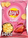 Чипсы картофельные LAY'S Краб, 140г