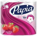 Туалетная бумага Papia Strawberry Dream 3 слоя 4 рулона