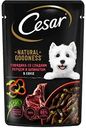 Влажный корм для взрослых собак Cesar Natural Goodness Говядина со сладким перцем и шпинатом в соусе, 80 г