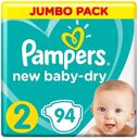 Подгузники Pampers New Baby,  для новорожденных, 2 (4-8 кг), 94 шт  