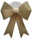 Ёлочное украшение Бант с креплением золотистый, 29см