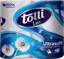 Туалетная бумага Tolli Lux Ultrasoft 3 слоя 4шт.