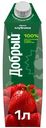 Напиток сокосодержащий Добрый из яблок и клубники, 1л