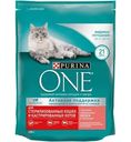 Корм Purina ONE для стерилизованных кошек с лососем и пшеницей 200г