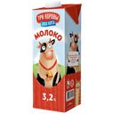 Молоко Три Коровы Два Кота ультрапастеризованное 3,2%, 1 л
