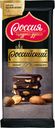 Шоколадная плитка «Россииский», темный с миндалем, 90г