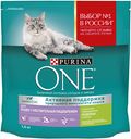 Корм Purina ONE для чувствительных кошек с индейкой и рисом, 1.5 кг