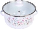 Кастрюля HOMECLUB Enamel, деколь, в ассортименте, 2.7л