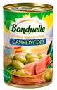 Оливки Bonduelle Мансанилья с анчоусом, 314 мл