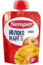 Пюре Semper яблоко-манго, 90г