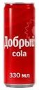 Напиток сильногазированный "Кола", Добрый, 0,33 л